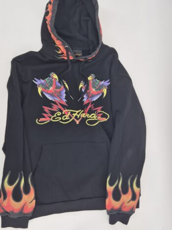 Felpa Con Cappuccio + Pantalone Tuta Ed Hardy Uomo