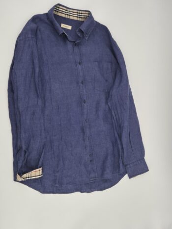 Camicia Uomo Burberry London in Lino