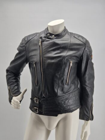 Giacca Moto Vintage ERBO in Vera Pelle – Anni ‘80/‘90
