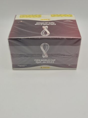 Box Figurine Panini World Fifa Qatar 2022 Da 120 Bustine con Extra Stikers