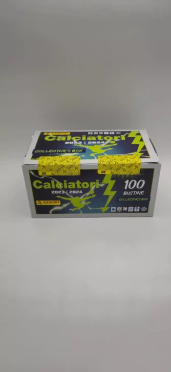 Box Figurine Calciatori Panini 2023-24 100 Bustine+Cards Lookman