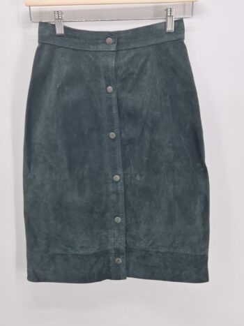 Gonna In Vera Pelle Scamosciata Vintage