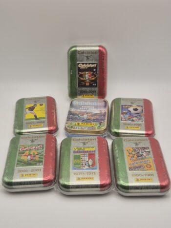 Panini Calciatori 2021-22 Set  7 Tin Box Sigillato Con Bustine