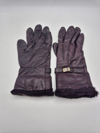 Guanti Fendi Vintage in Pelle e Lana