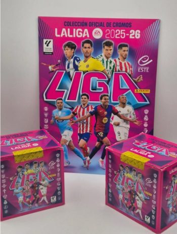Panini 2 Box Stickers Liga Este 2025-26 + Album Vuoto