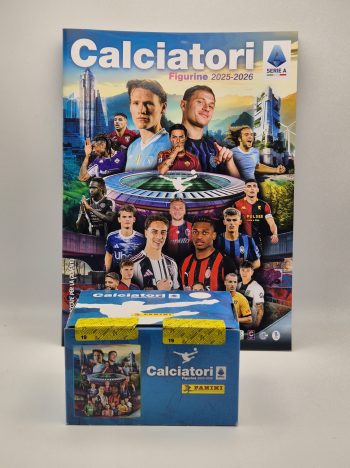 Panini Album Figurine Stickers Calciatori 2025-26+Box da 100 Bustine