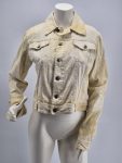 Just Cavalli Giacca Donna  Denim Beige Fantasia Made In Italy