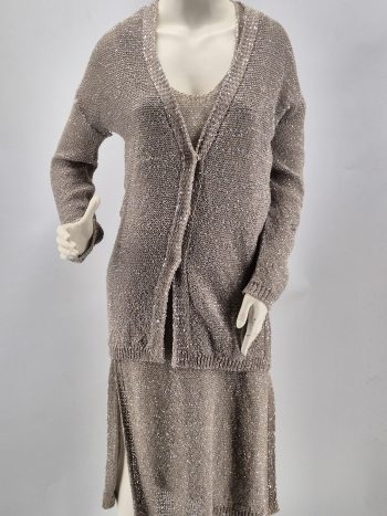 My Twin Twinset Completo Maglia E Cardigan Lurex