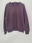 Champion Felpa Girocollo Uomo L Viola Bordeaux Basic Logo Ricamato