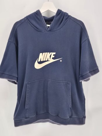 Nike Felpa Hoodie Blu Logo Big Swoosh