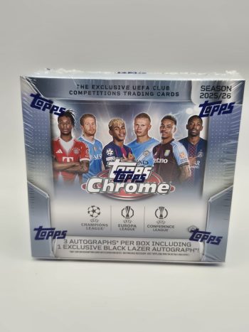 TOPPS Chrome UEFA Club Competitions 2025-26 Jumbo Box Sigillato