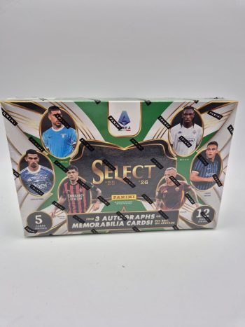 Panini Select Serie A 2025-26 Hobby Box Sigillato – 3 Autografi o Memorabilia